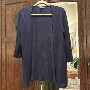 Navy Blue knit cardigan - Charter Club